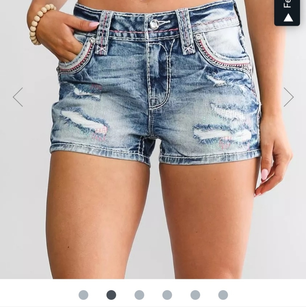 Rock Revival Kelcie mid rise collectors edition shorts